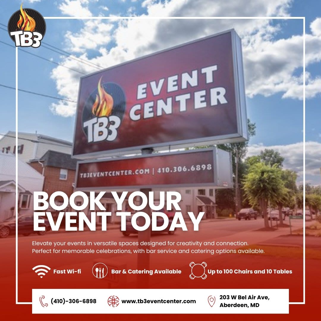 Graphic made for TB3 Event Center